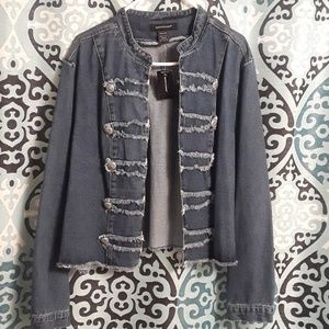 NWT Ashley Stewart denim jacket.